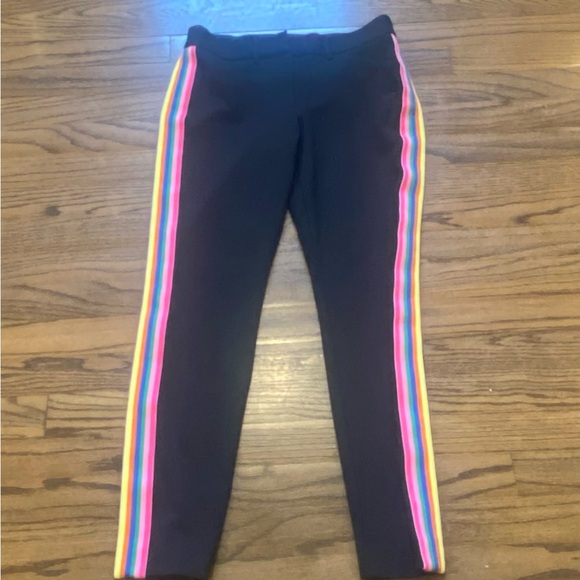 Express Black Stretchy Skinny Rainbow LGBT Gay Pride along the Side of Pants - Picture 2 of 4